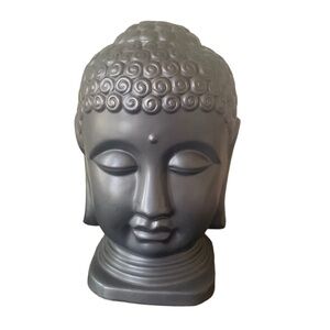 Buddha Head Ceramic‎ Black Statue